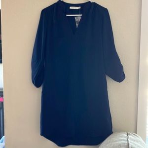 Blue midi dress 3/4 sleeves